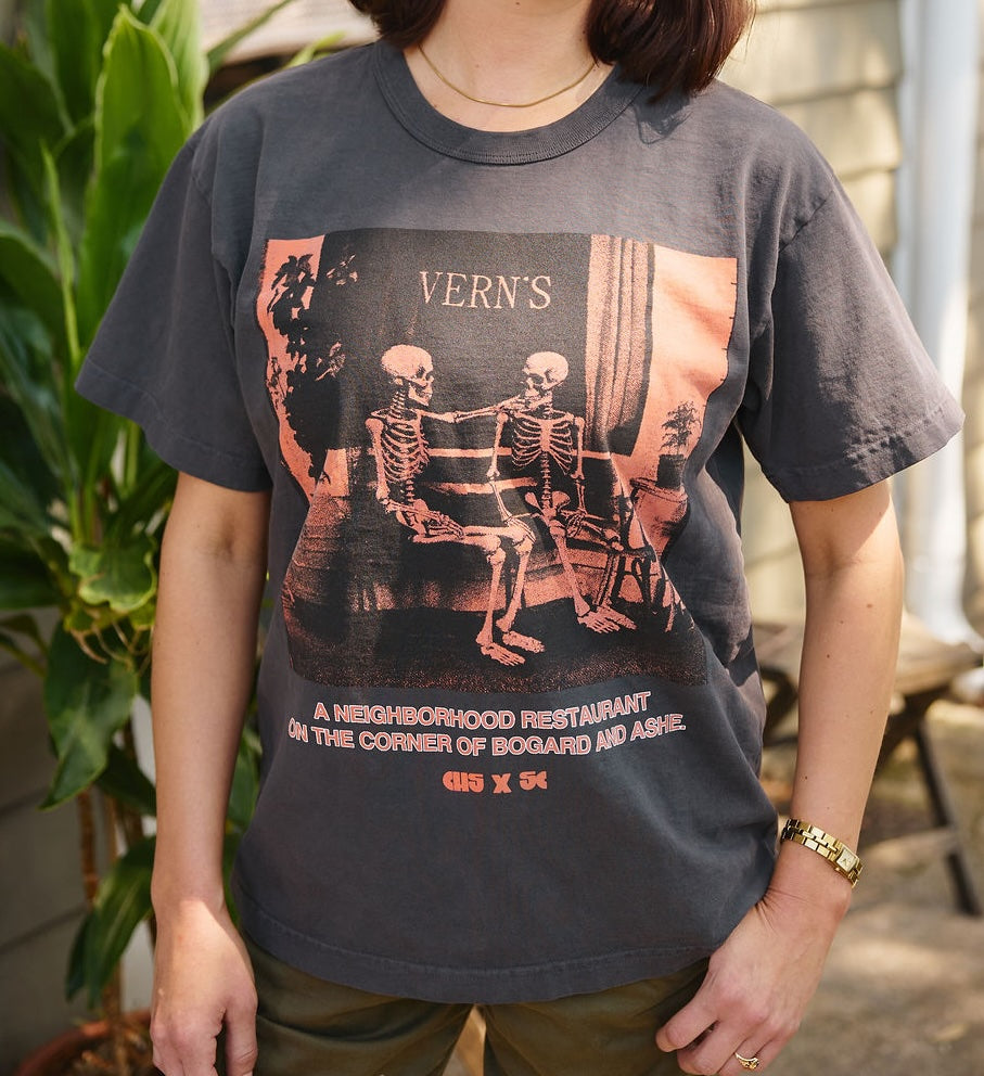 Vern's Skeleton Charcoal Tee